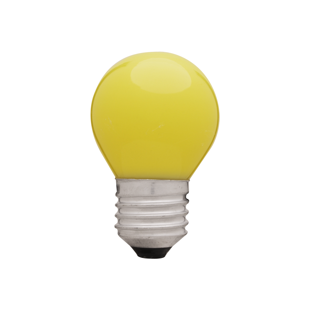 Incandescente Bolinha 15W 127V Amarela E27 – IB11521