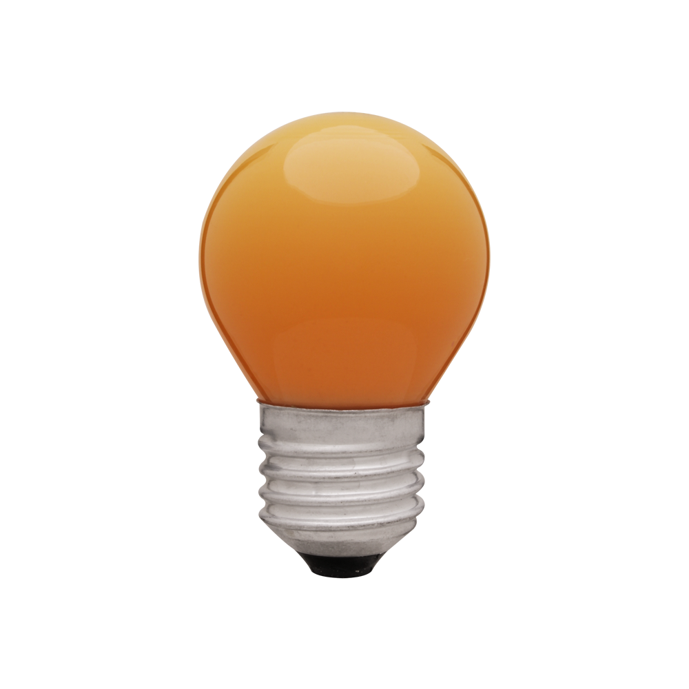 Incandescente Bolinha 15W 220V laranja E27 – IB21525