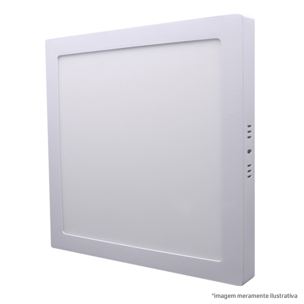 Painel LED Quadrado 24W Bivolt 6.000K Sobrepor – LD32456