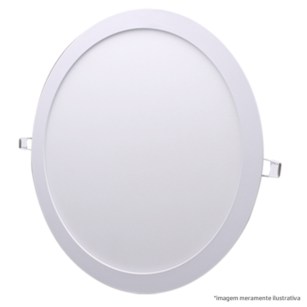 Painel LED Redondo 06W Bivolt 6.000K Embutir – LD30626