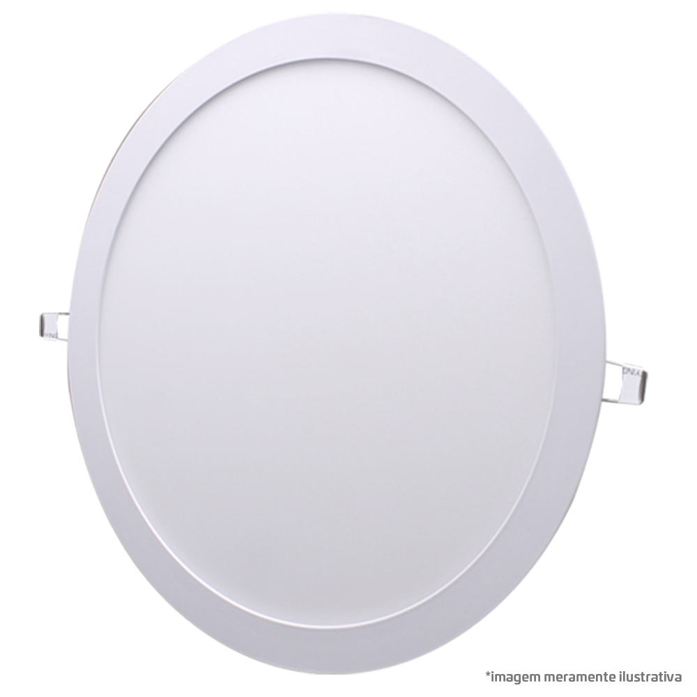 Painel LED Redondo 12W Bivolt 6.000K Embutir – LD31226