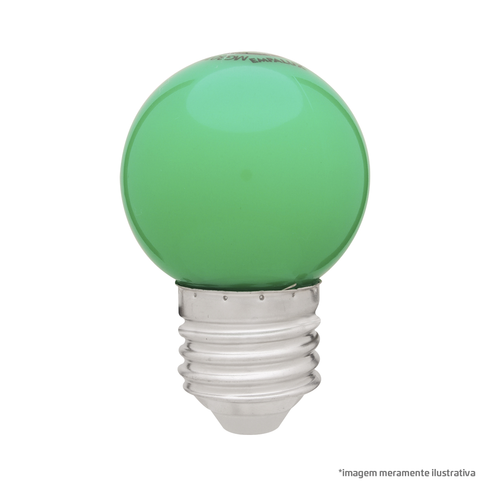 Lâmpada Mini Globo LED 01W Bivolt Verde E27 – MG30182
