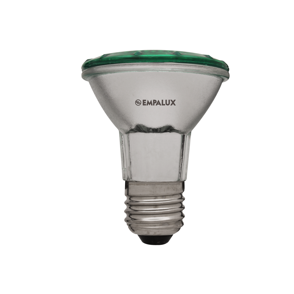 Halógena PAR 50W 127V Verde E27 – PR10518 (PAR20)