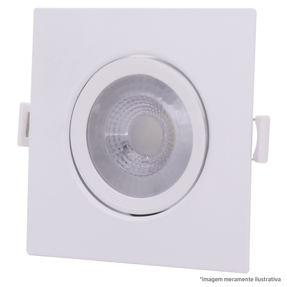 Spot LED Embutir 06W Bivolt 6.000K Quadrado MR16 – SL30636