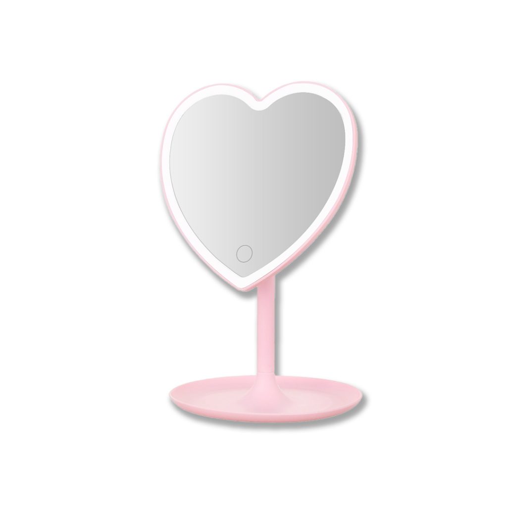Espelho de mesa LED Love Rosa 2W – EL00003