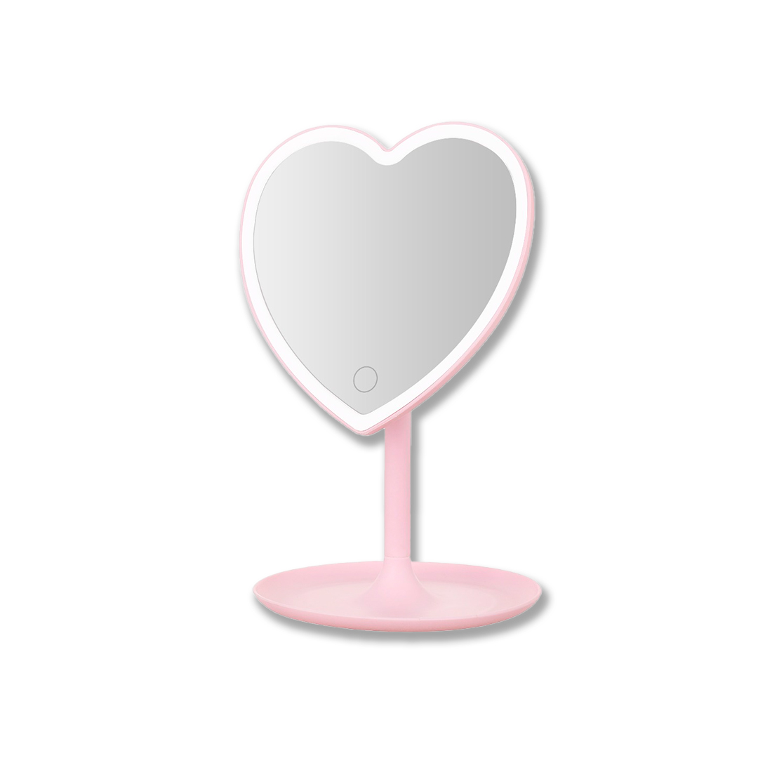 Espelho de mesa LED Love Rosa 2W – EL00003