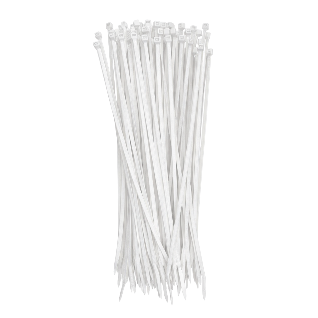 Abraçadeira de Nylon Branca 200/2,5mm – AB10492