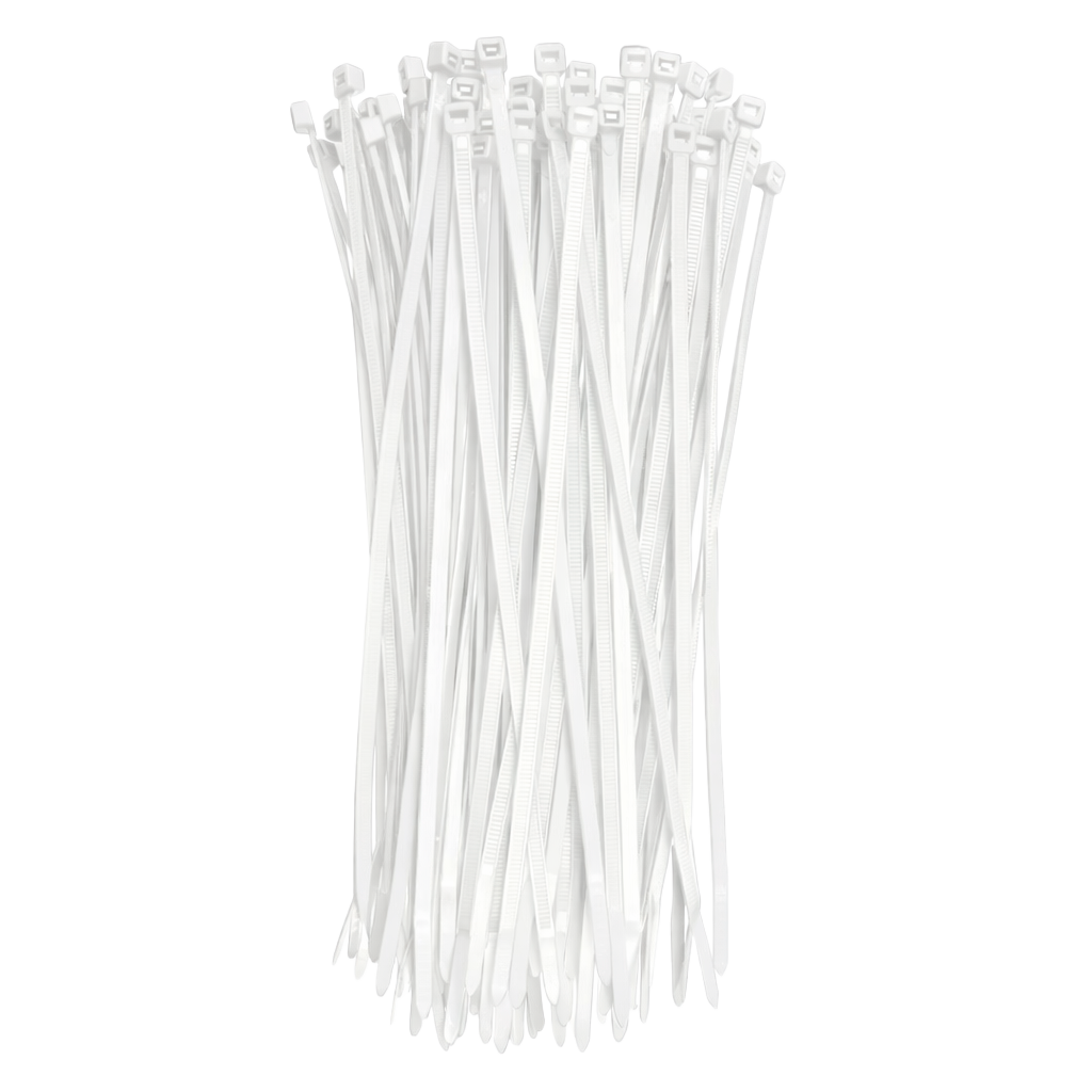 Abraçadeira de Nylon Branca 200/3,6mm – AB10592