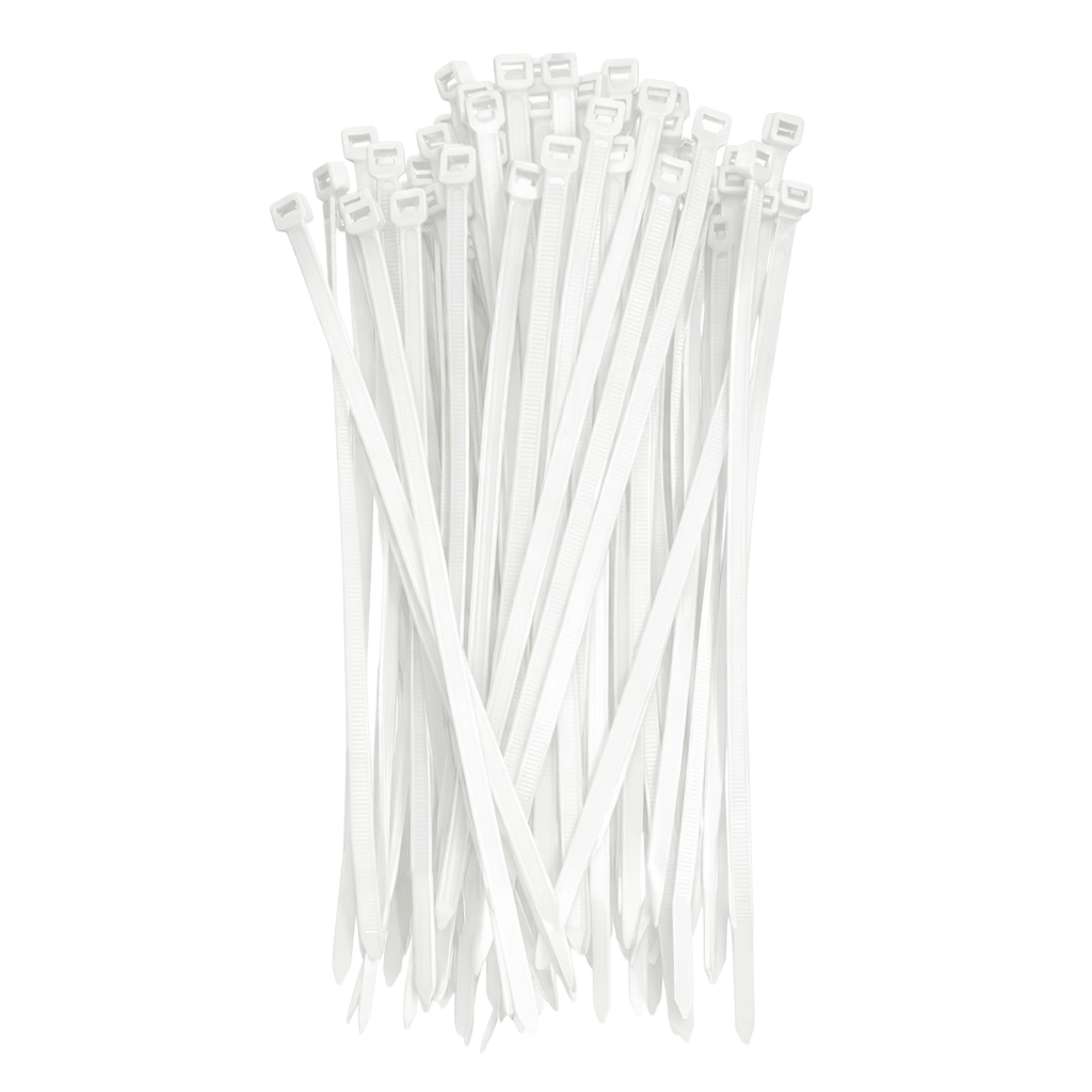 Abraçadeira de Nylon Branca 200/4,8mm – AB10692